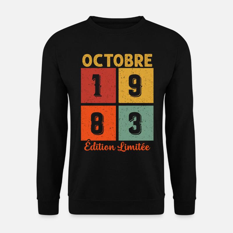 Octobre 1983 Édition limitée - Sweat-shirt Unisexe - noir