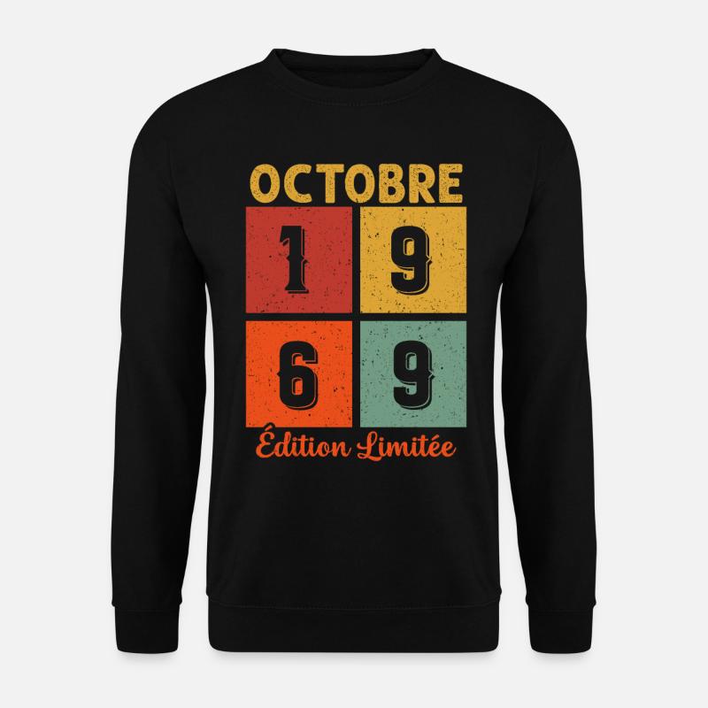 Octobre 1969 Édition limitée - Sweat-shirt Unisexe - noir