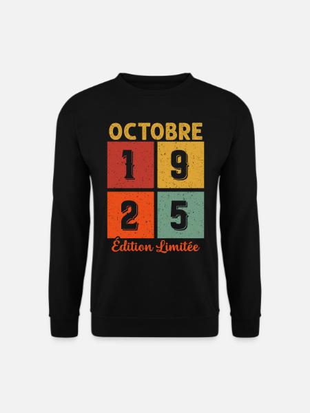 Octobre 1925 Édition limitée - Sweat-shirt Unisexe - noir