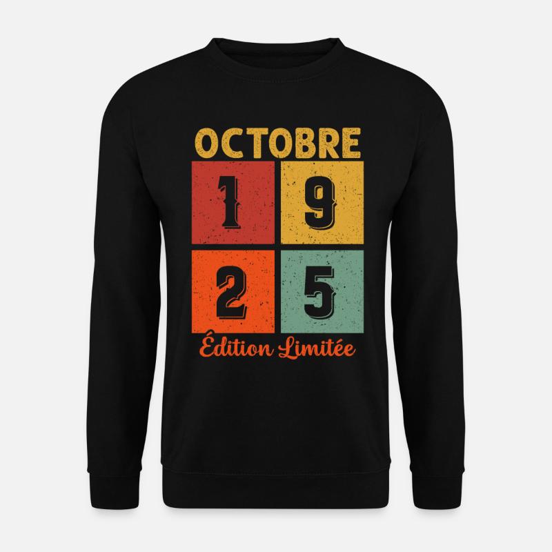 Octobre 1925 Édition limitée - Sweat-shirt Unisexe - noir