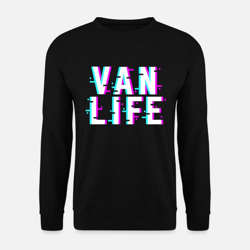 Van Life Camping Camper Wohnmobil - Unisex Pullover - Schwarz