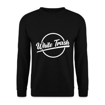 White Trash outfit - Unisex Sweatshirt - black - Front - Alina (178cm) & Michal (187cm)