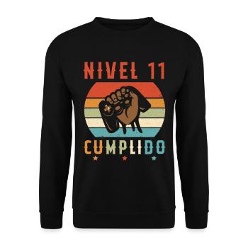 Niveau 11 complete - Sweat-shirt Unisexe - noir - Devant - Alina (178cm) & Michal (187cm)