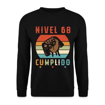 Niveau 68 complete - Sweat-shirt Unisexe - noir - Devant - Alina (178cm) & Michal (187cm)