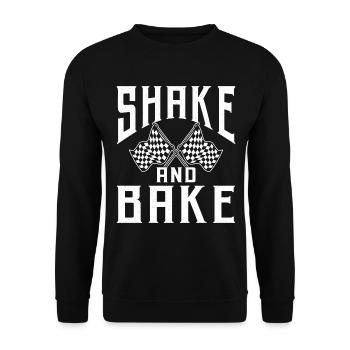 Shake And Bake Racing - Unisex Sweatshirt - black - Front - Alina (178cm) & Michal (187cm)