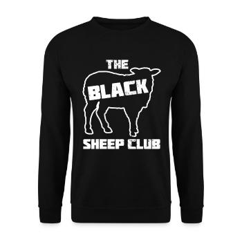 La drôle de famille sarcastique du Black Sheep Club - Sweat-shirt Unisexe - noir - Devant - Alina (178cm) & Michal (187cm)