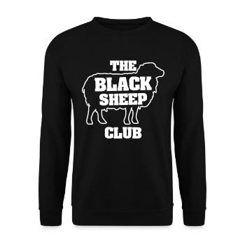 La drôle de famille sarcastique du Black Sheep Club - Sweat-shirt Unisexe - noir - Devant - Alina (178cm) & Michal (187cm)
