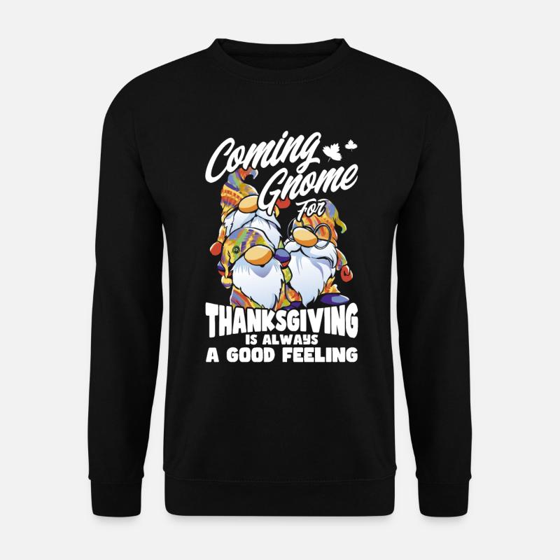Erntedankfest Lustige Zwerge Kostüm Herbst - Unisex Pullover - Schwarz