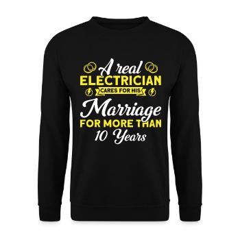 Rose Wedding Worries About His Marriage Gift - Unisex Sweatshirt - black - Front - Alina (178cm) & Michal (187cm)