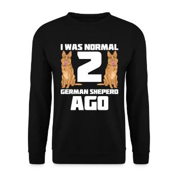 Best German Shepherd Dog German Shepherd Lover - Unisex Pullover - Schwarz - Vorne - Alina (178cm) & Michal (187cm)