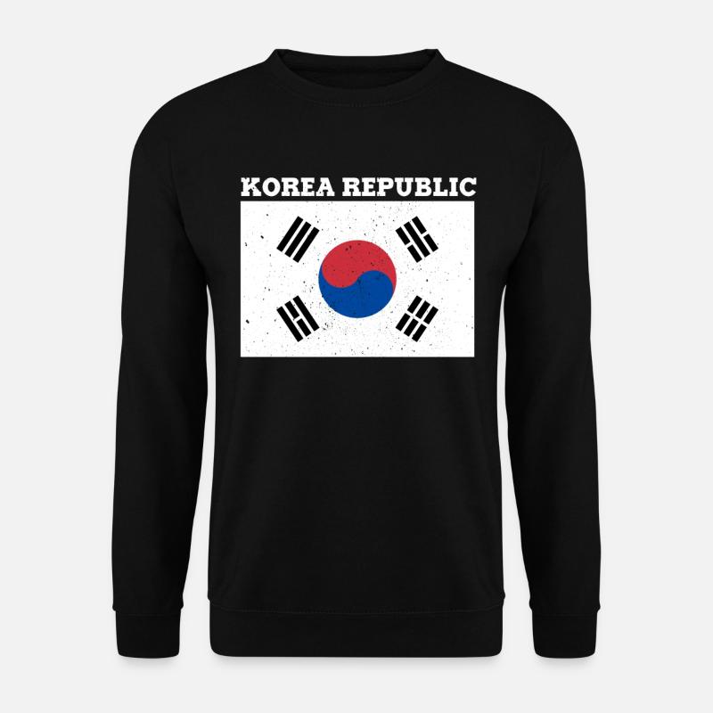 Drapeau de la République coréenne Fierté Drapeau coréen - Sweat-shirt Unisexe - noir