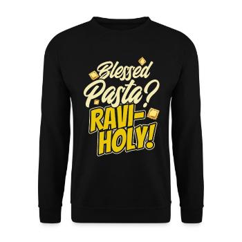 Noodles Noodle Lover Ravioli Cadeau - Sweat-shirt Unisexe - noir - Devant - Alina (178cm) & Michal (187cm)