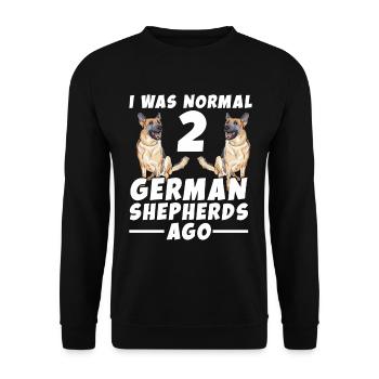 Best German Shepherd Dog German Shepherd Lover - Unisex Pullover - Schwarz - Vorne - Alina (178cm) & Michal (187cm)