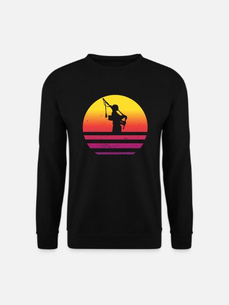 Retro Dudelsack - Unisex Pullover - Schwarz