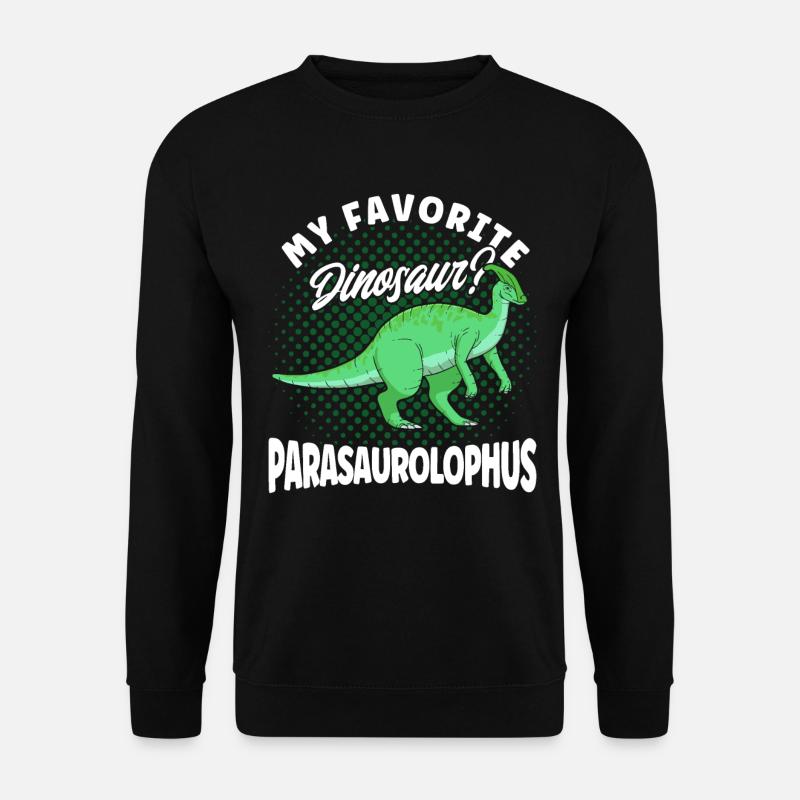 Parasaurolophus Dinosaur Lover Gift - Unisex Sweatshirt - black