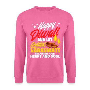 Diwali Hindus Sikh Fest der Lichter Geschenk - Unisex Pullover - Pink - Vorne
