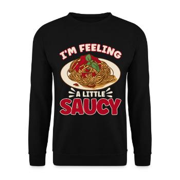 Noodles Noodle Lover Lasagna Spaghetti Gift - Unisex Sweatshirt - black - Front - Alina (178cm) & Michal (187cm)
