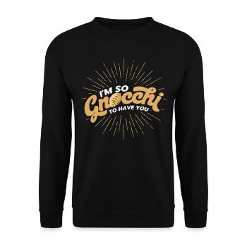 Noodles Noodle Lover Lasagna Spaghetti Gift - Unisex Sweatshirt - black - Front - Alina (178cm) & Michal (187cm)