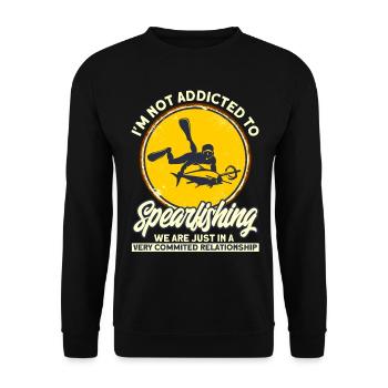 Spearfisher Relation de lance très engagée - Sweat-shirt Unisexe - noir - Devant - Alina (178cm) & Michal (187cm)