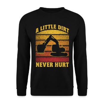 Construction Excavatrice Construction Worker Gift - Sweat-shirt Unisexe - noir - Devant - Alina (178cm) & Michal (187cm)