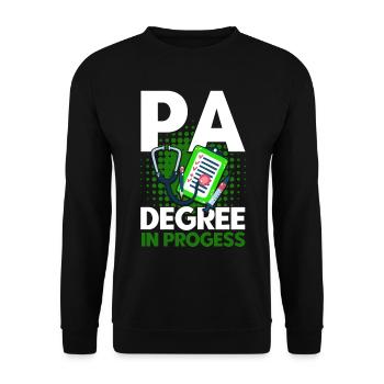Medical Training Pre-Clinic Study Gift - Unisex Sweatshirt - black - Front - Alina (178cm) & Michal (187cm)