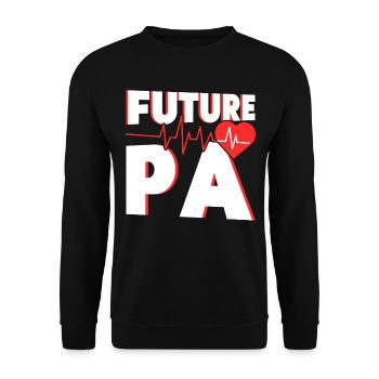 Medical Education Study Medical Student - Unisex Sweatshirt - black - Front - Alina (178cm) & Michal (187cm)