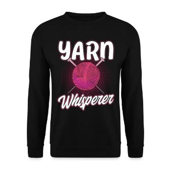 Tricot Fil Tricot TricotEr Tissu Cadeau - Sweat-shirt Unisexe - noir - Devant - Alina (178cm) & Michal (187cm)