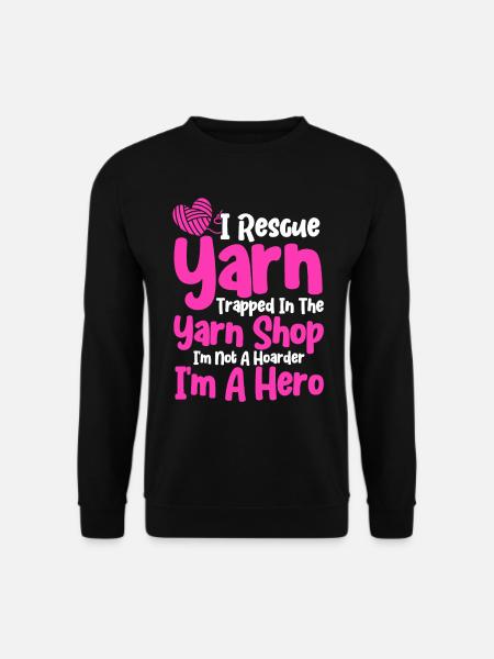 Knitting Knitting Lovers Knitting Gift - Unisex Sweatshirt - black