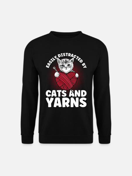 Stricken Stricken Stricken Liebhaber Geschenk - Unisex Pullover - Schwarz