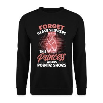 Ballerina Ballet Girl Ballet Dancer - Unisex Sweatshirt - black - Front - Alina (178cm) & Michal (187cm)