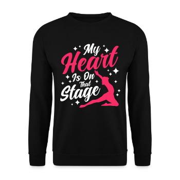 Ballet Dance Ballerina Ballet Dance Gift - Unisex Sweatshirt - black - Front - Alina (178cm) & Michal (187cm)