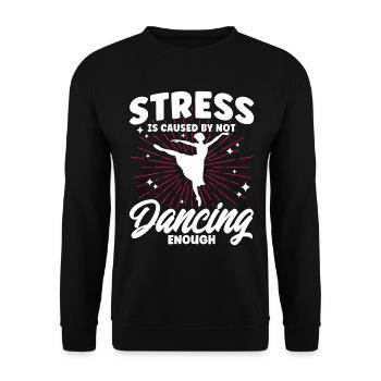 Ballerina Ballet Dance Ballet Dance Gift - Unisex Sweatshirt - black - Front - Alina (178cm) & Michal (187cm)