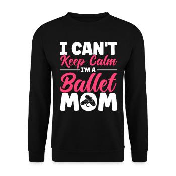 Ballet Dance Ballerina Ballet Girl Gift - Unisex Sweatshirt - black - Front - Alina (178cm) & Michal (187cm)