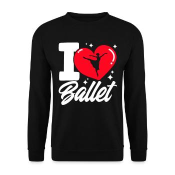 Ballet Dancer Ballet Dance Ballet Girls - Unisex Sweatshirt - black - Front - Alina (178cm) & Michal (187cm)