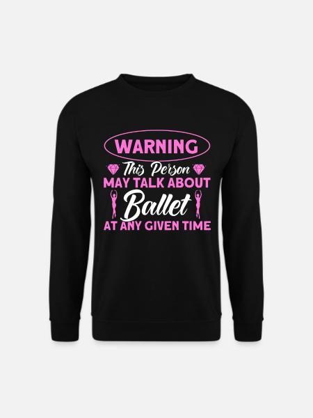 Ballerina Ballett Mädchen Ballett Tänzerin - Unisex Pullover - Schwarz