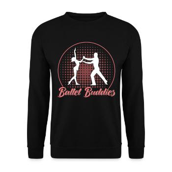 Ballet Dance Ballerina Ballet Girl Gift - Unisex Sweatshirt - black - Front - Alina (178cm) & Michal (187cm)