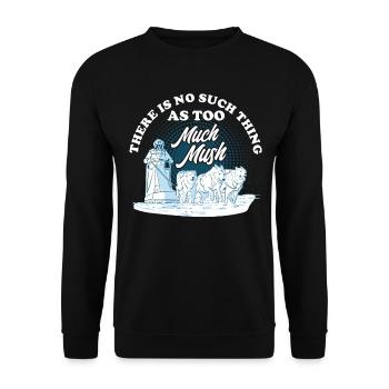 Sled Dog Racing Dog Sled Husky Owners - Unisex Sweatshirt - black - Front - Alina (178cm) & Michal (187cm)