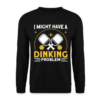 Pickleball Pickleball spielen Pickleball-Liebhaber - Unisex Pullover - Schwarz - Vorne - Alina (178cm) & Michal (187cm)
