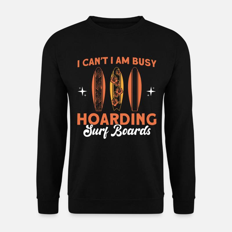 Sammeln Surfen Sammlung Geschenk - Unisex Pullover - Schwarz
