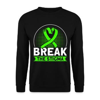 Bewusstsein für psychische Gesundheit Psychisches - Unisex Pullover - Schwarz - Vorne - Alina (178cm) & Michal (187cm)