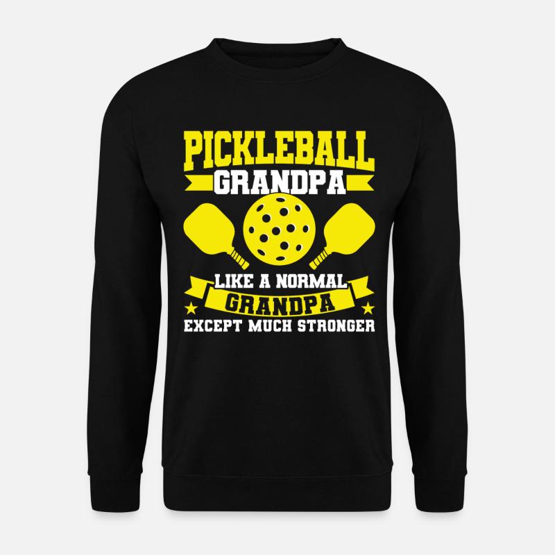 Pickleball Pickleball spielen Paddleball Geschenk - Unisex Pullover - Schwarz