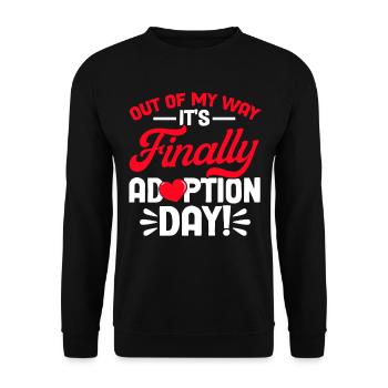 Adoption Adoption of children Foster parents - Unisex Sweatshirt - black - Front - Alina (178cm) & Michal (187cm)