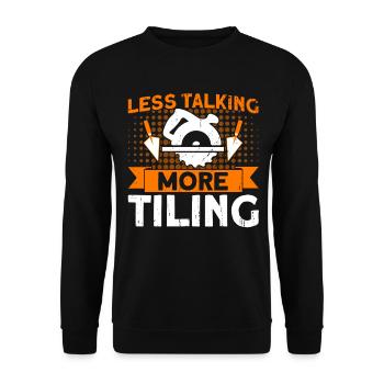 Carrelage Tiler Cadeau d’artisan - Sweat-shirt Unisexe - noir - Devant - Alina (178cm) & Michal (187cm)