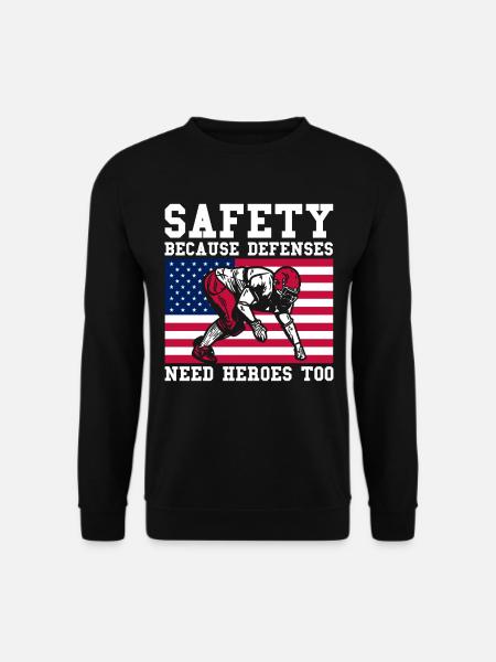 Fodboldkamp Amerikansk fodboldspiller - Unisex sweater - sort