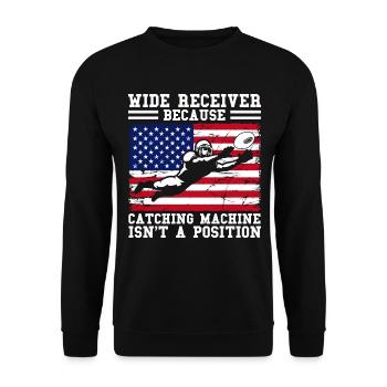 Match de football américain - Sweat-shirt Unisexe - noir - Devant - Alina (178cm) & Michal (187cm)