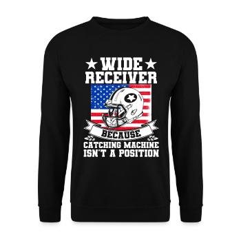 American Football Mannschaft Football Spiel Americ - Unisex Pullover - Schwarz - Vorne - Alina (178cm) & Michal (187cm)
