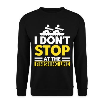 Rowers Rowing Team Rowing Gift - Unisex Sweatshirt - black - Front - Alina (178cm) & Michal (187cm)