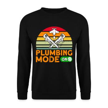 Plombiers en plomberie Cadeaux de gens de métier - Sweat-shirt Unisexe - noir - Devant - Alina (178cm) & Michal (187cm)