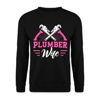 Plombier Plombiers Cadeaux - Sweat-shirt Unisexe - noir - Devant - Alina (178cm) & Michal (187cm)