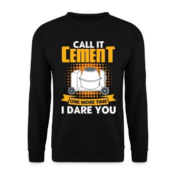 Reinforced concrete builders construction workers construction site gift - Unisex Sweatshirt - black - Front - Alina (178cm) & Michal (187cm)